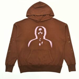 Chocolate Brown Hoodie with Kangaroo Pouch and Hood